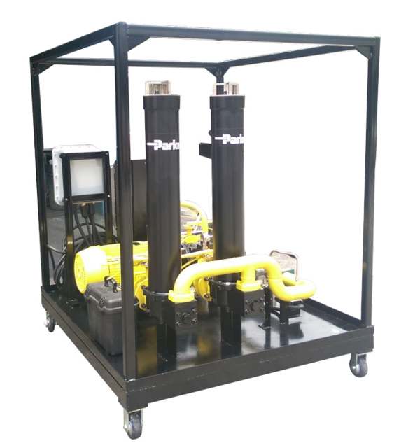 Industrial hydraulic and lubrication maintenance equipment cart supplied by Kinsajasa
